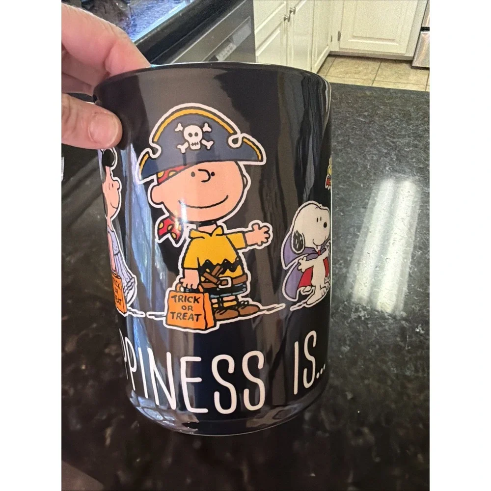 Peanuts Snoopy Halloween Jar Utensil Holder Storage Jar Ceramic Crock